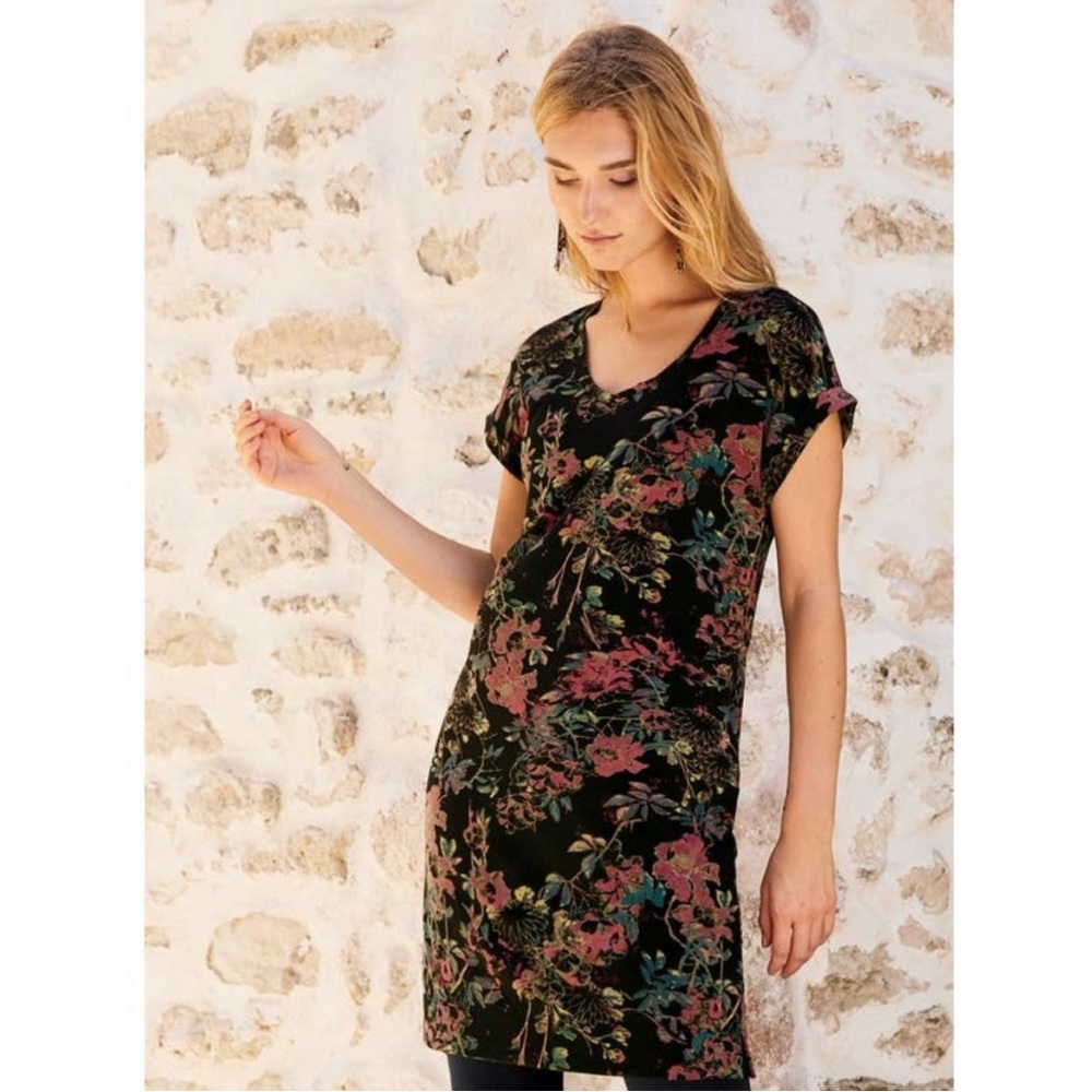 PERUVIAN CONNECTION Passion Flower Tunic-Dress